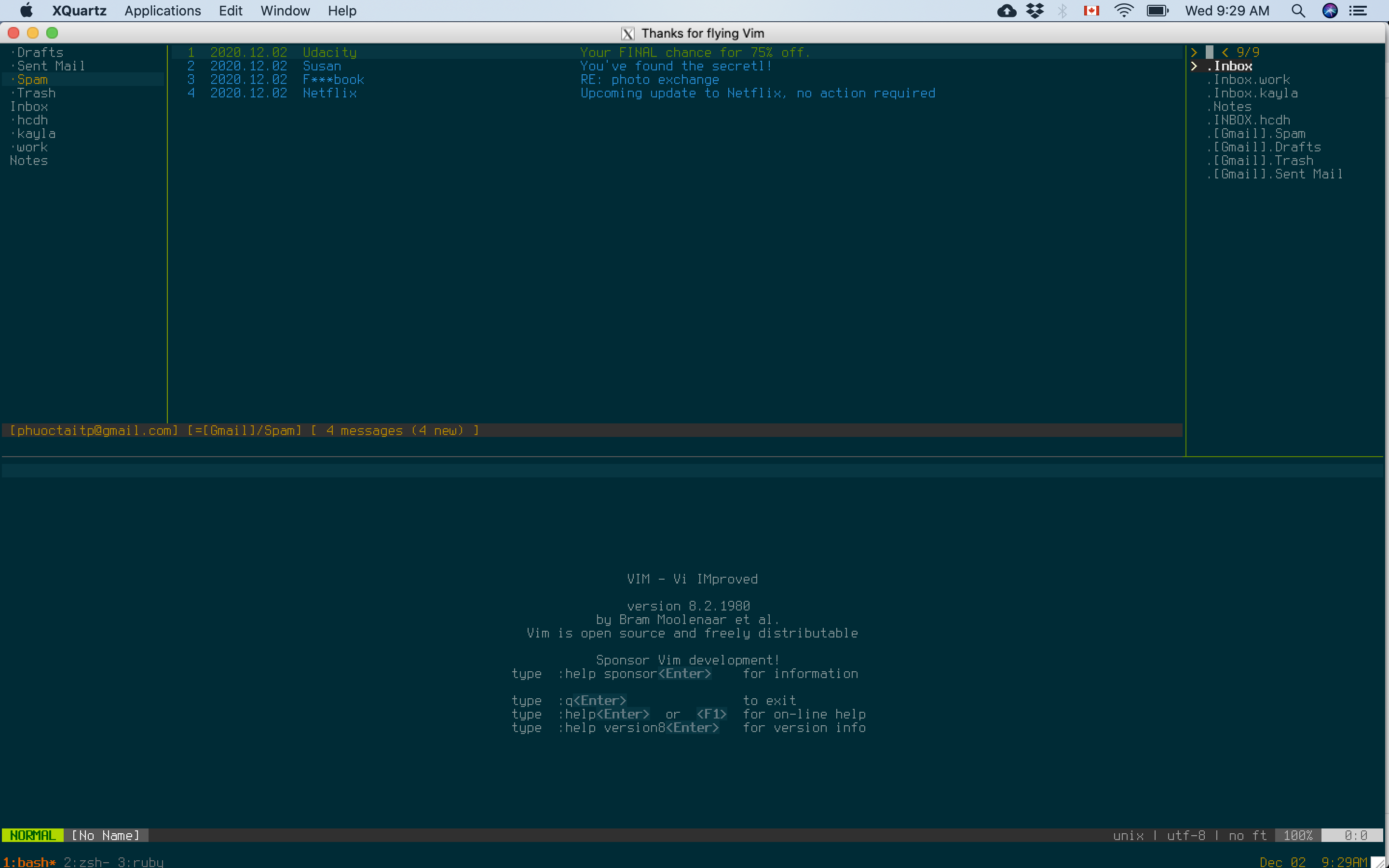 Mutt client
